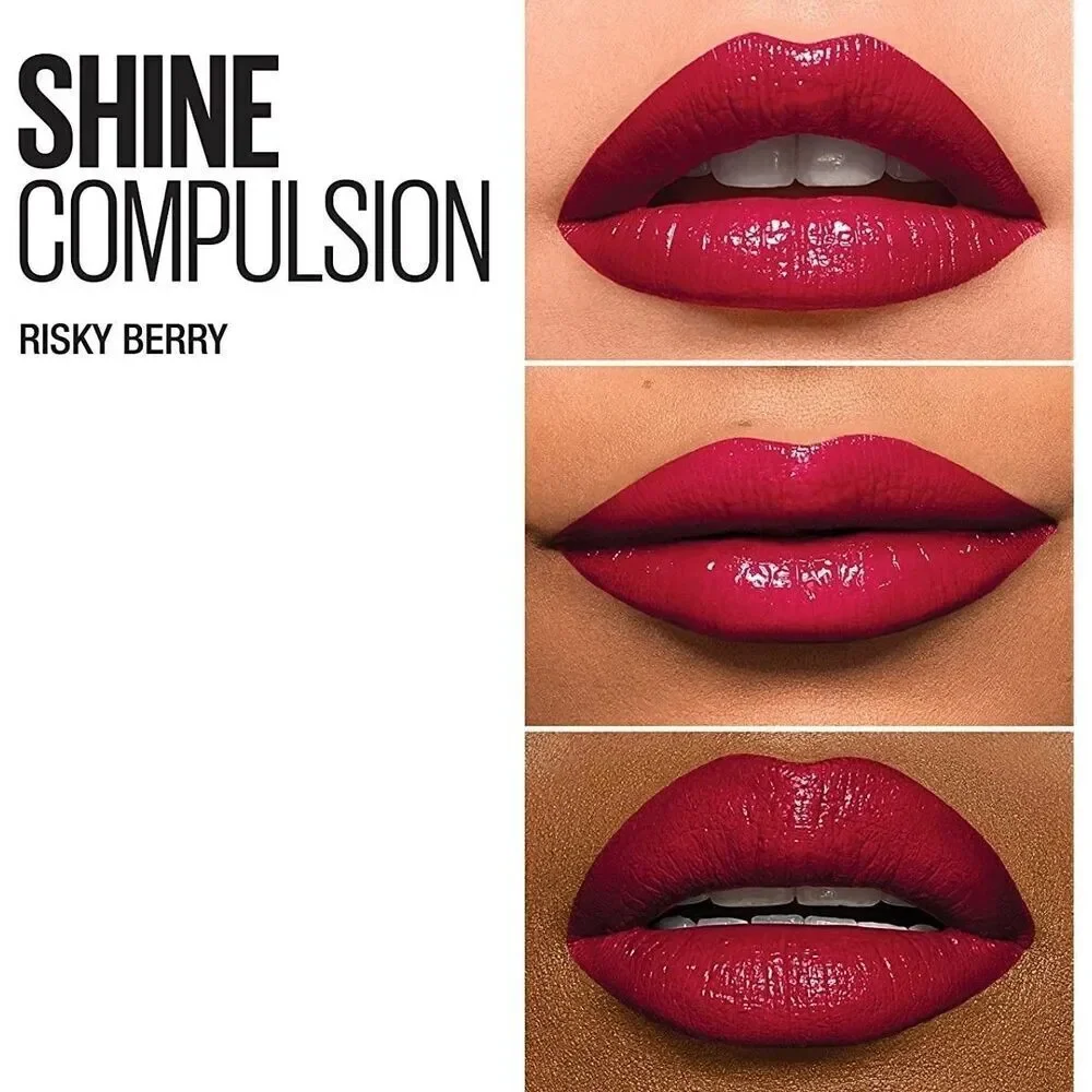 MAYBELLINE Color Sensational Shine Compulsion, 110 Risky Berry NEW